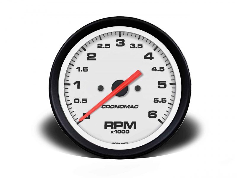 Contagiros 100mm 6.000 RPM DIESEL Street - Branco