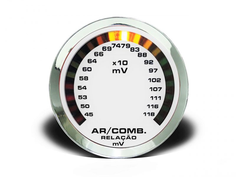 Hallmeter 52mm Escala Croma - Branco
