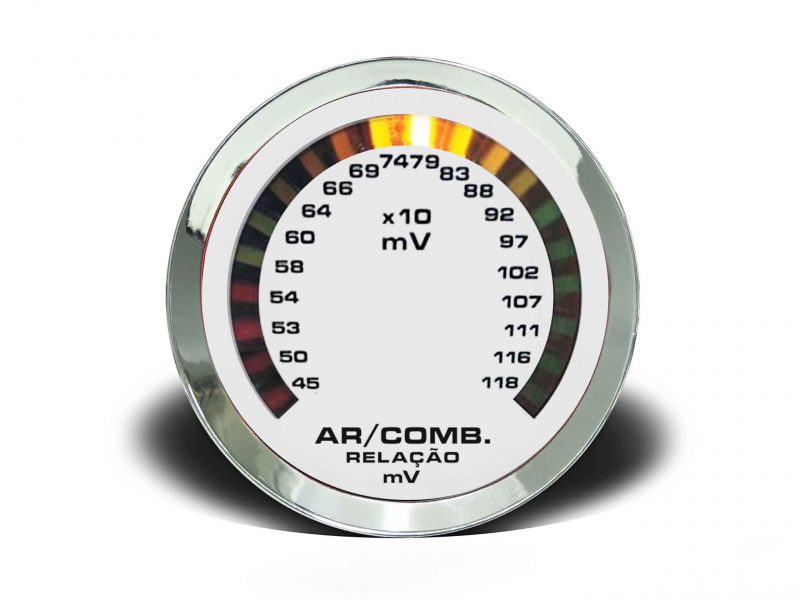 Hallmeter 60mm Escala Croma - Branco