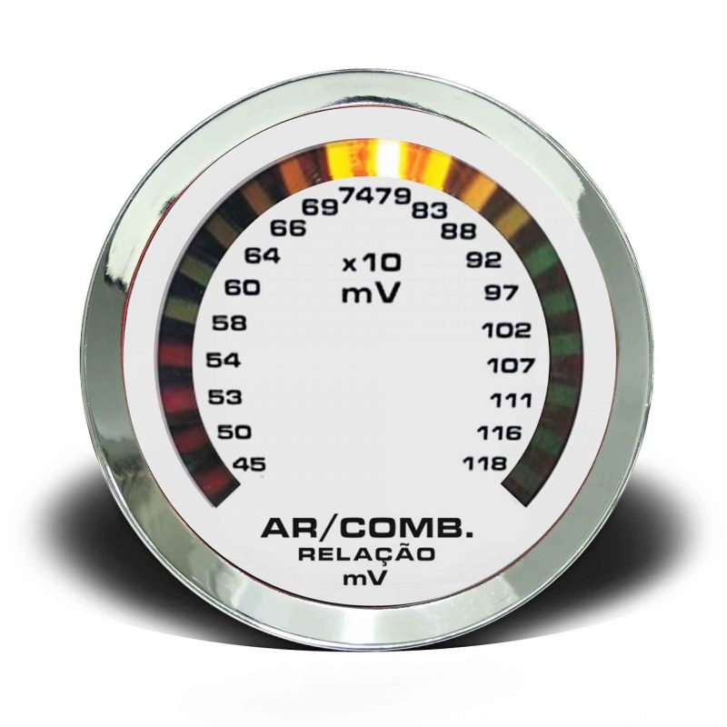 Hallmeter 60mm Escala Croma - Branco