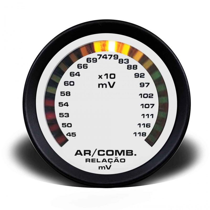 Hallmeter 60mm Escala  STREET Branco