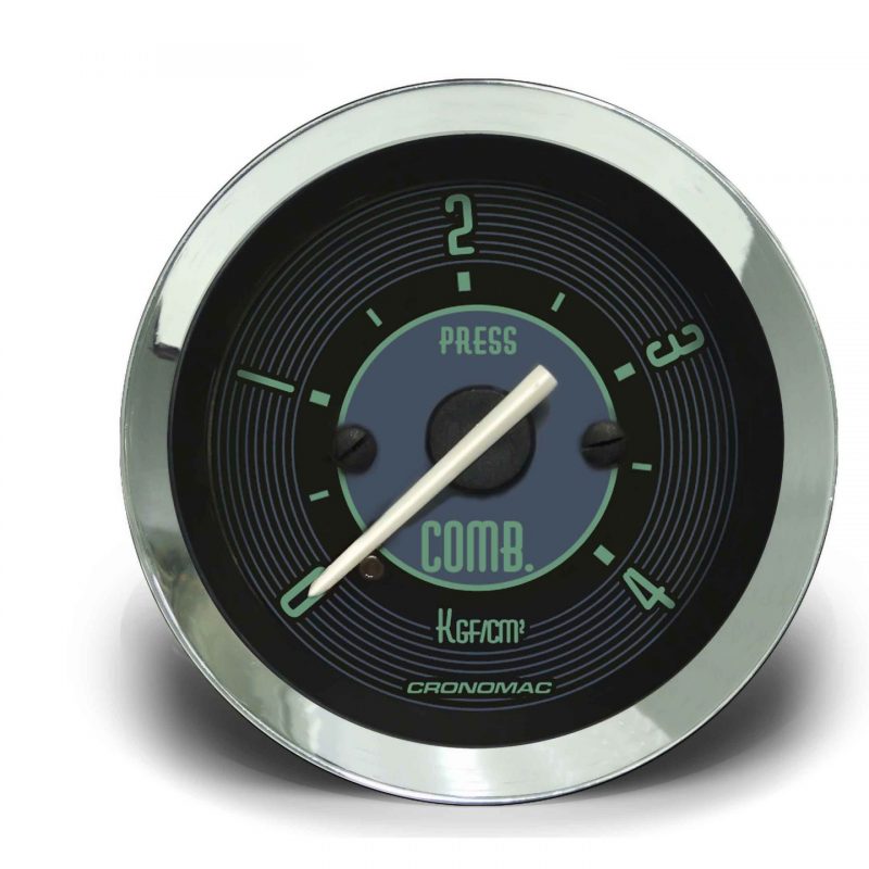 Manômetro Pressão Combustível 52mm Mecânico 4kg VW Verde