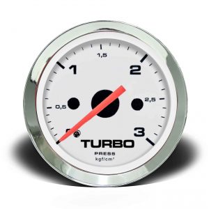 Manômetro Pressão Turbo 52mm Mecânico 3kg Croma - Branco