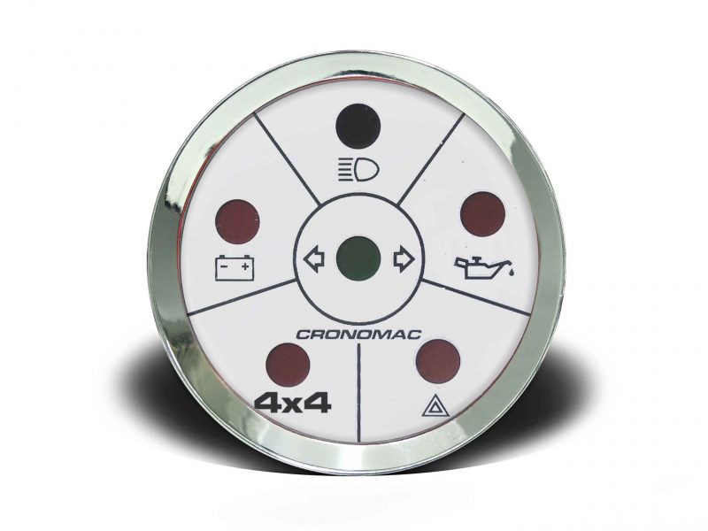 Sinaleiras 52mm Elétrica 4x4 Croma - Branca