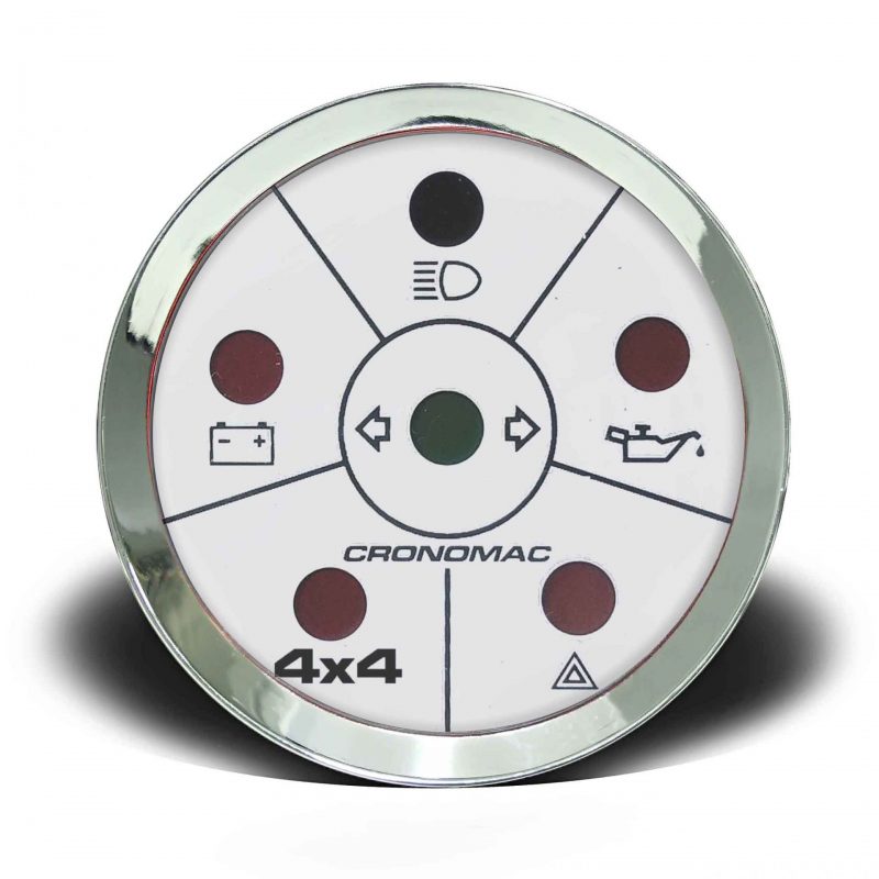 Sinaleiras 52mm Elétrica 4x4 Croma - Branca