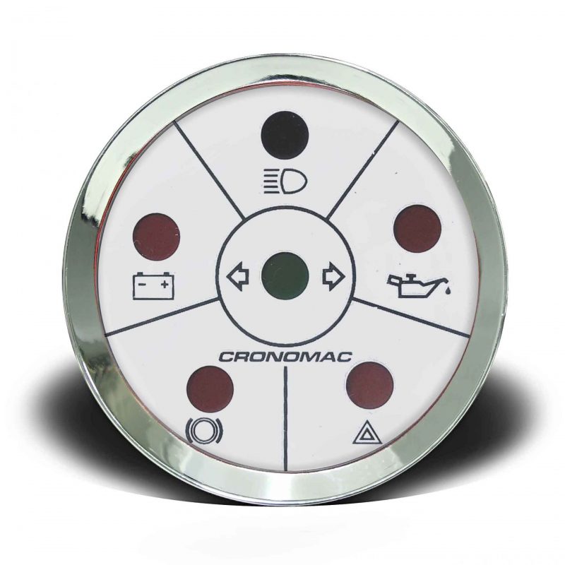 Sinaleira 52mm Elétrica Croma - Branca