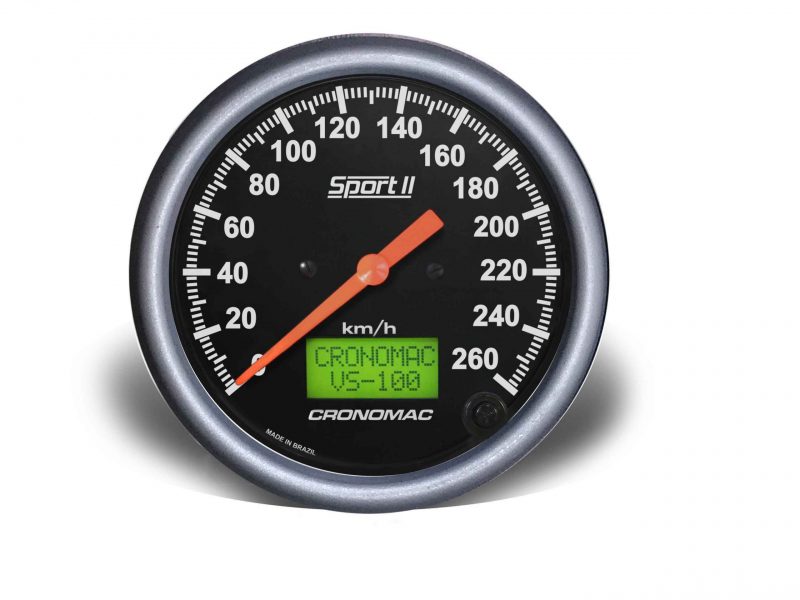 Velocímetro 100mm Eletrônico 260kmh Display Digital Sport II