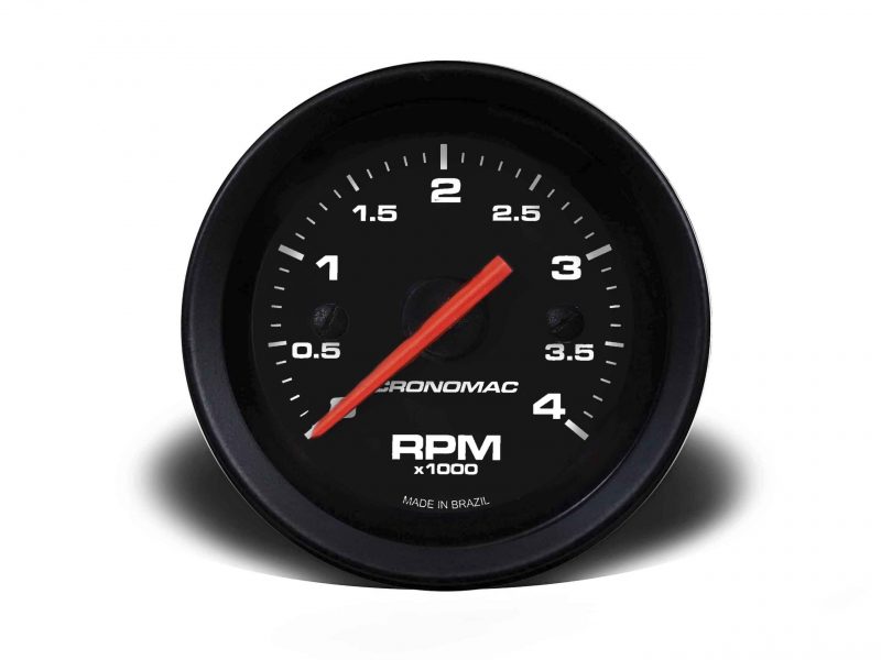 Contagiros 52mm 4.000 RPM DIESEL Street - Preto