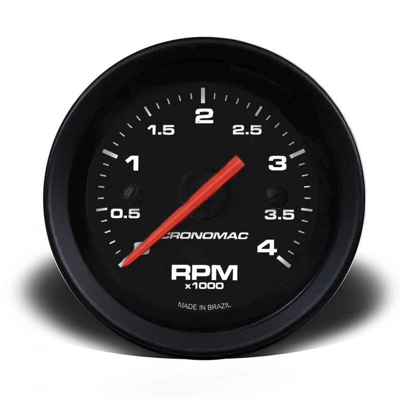 Contagiros 52mm 4.000 RPM DIESEL Street - Preto