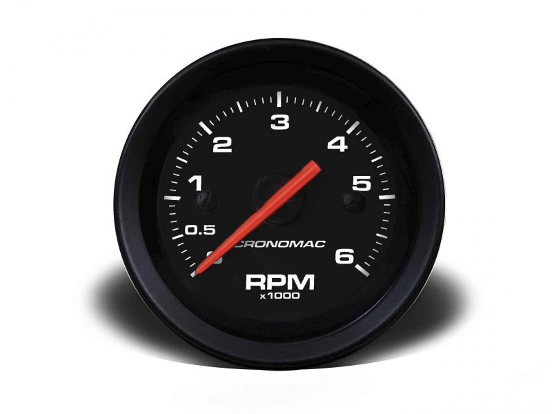 Contagiros 52mm 6.000 RPM DIESEL Street - Preto