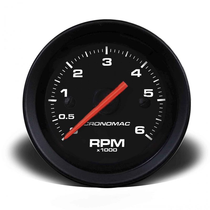 Contagiros 52mm 6.000 RPM DIESEL Street - Preto