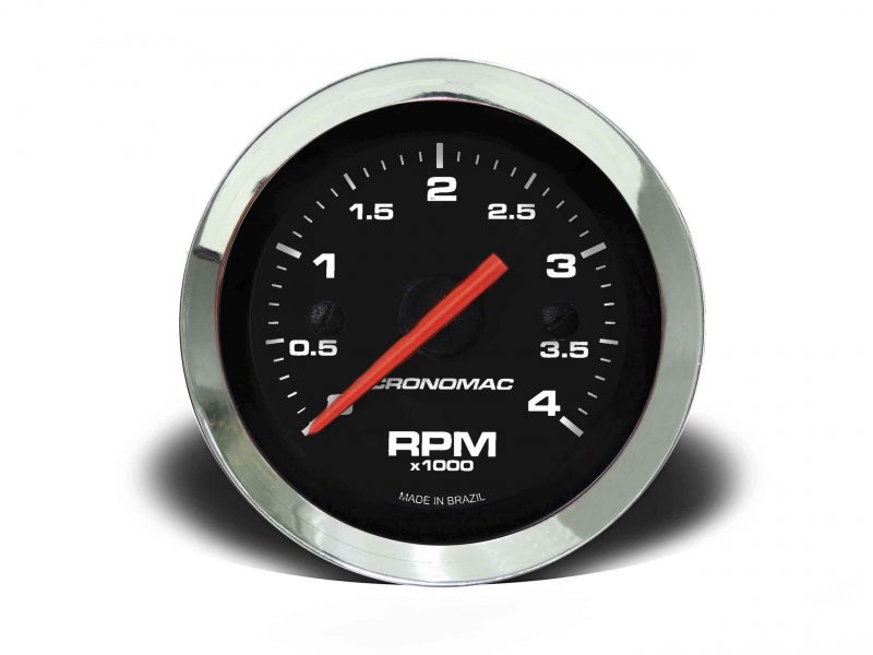 Contagiros 52mm 4.000 RPM DIESEL Croma - Preto