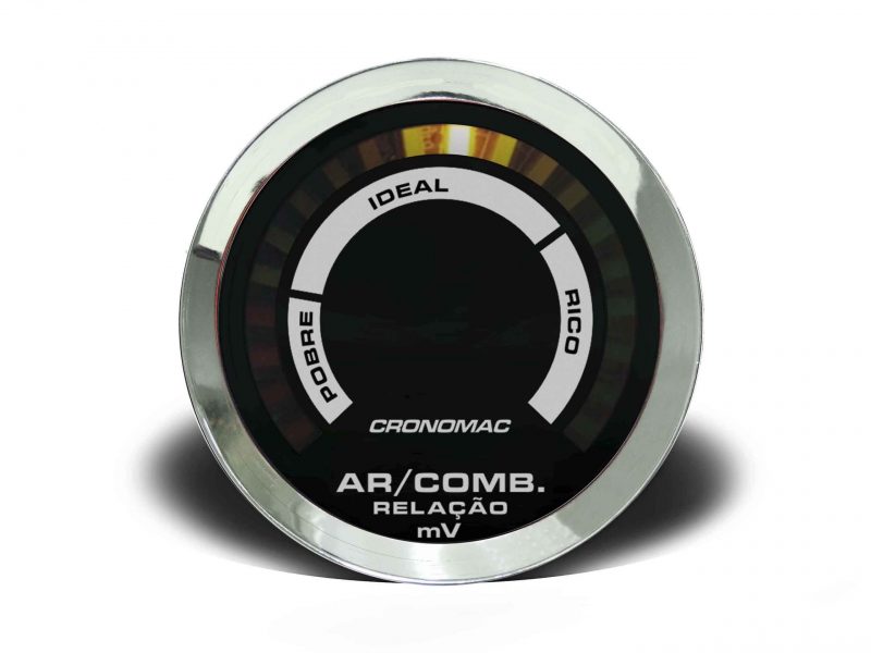Hallmeter 52mm Comum Croma - Preto