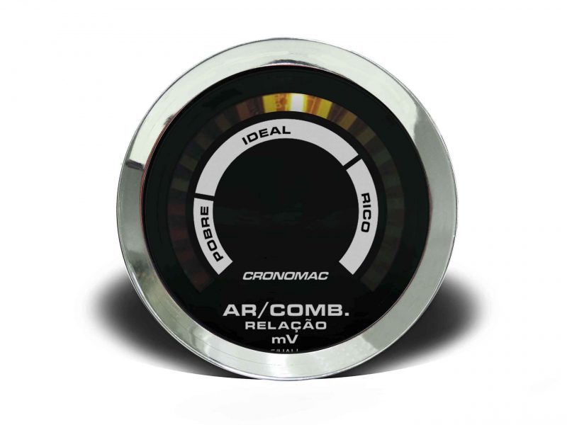 Hallmeter 60mm Escala Croma - Preto