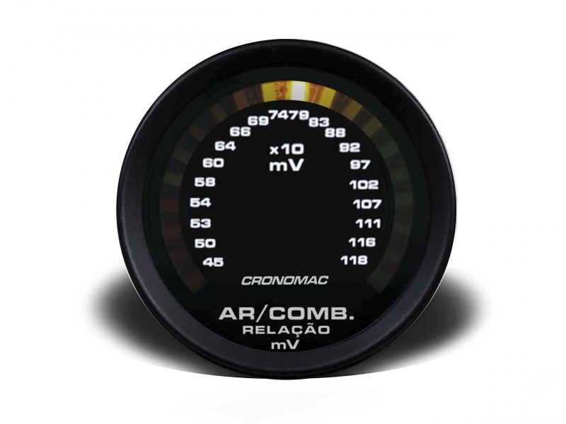 Hallmeter 52mm Escala Street - Preto