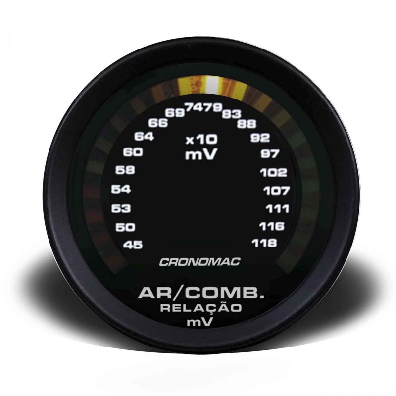 Hallmeter 52mm Escala Street - Preto