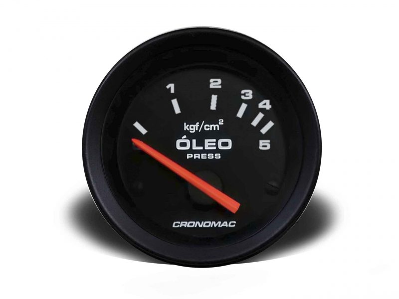 Manômetro Óleo 60mm Elétrico 5kg Street - Preto