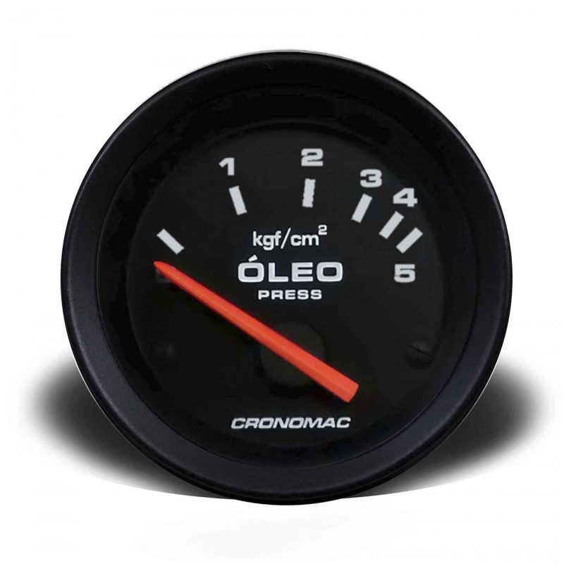 Manômetro Óleo 52mm Elétrico 5kg Street - Preto
