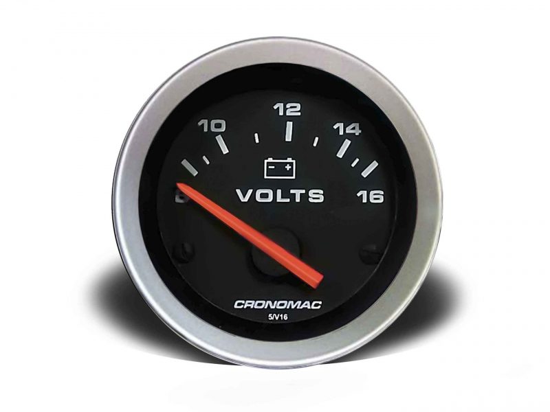 Voltímetro 52mm 12V Sport