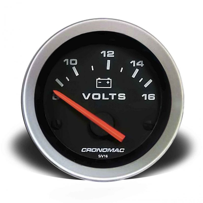 Voltímetro 52mm 12V Sport