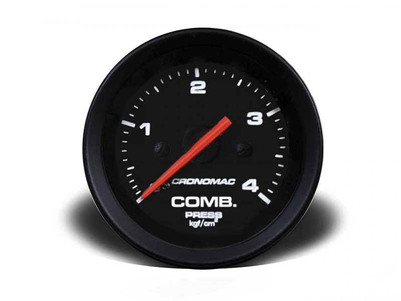 Manômetro Pressão Combustível 60mm Mecânico 4kg Street - Preto