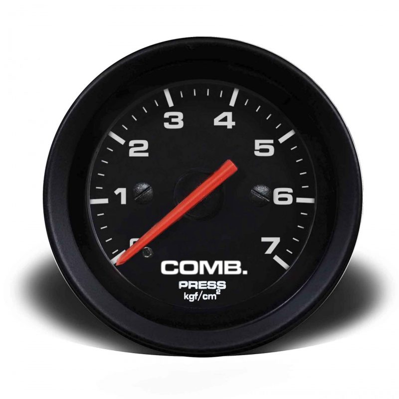 Manômetro Pressão Combustível 52mm Mecânico 7kg Street - Preto