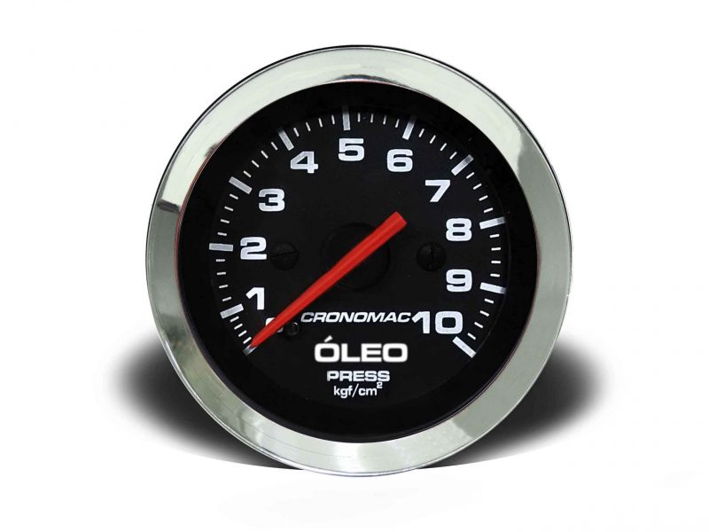Manômetro Óleo 60mm Mecânico 10kg Croma - Preto