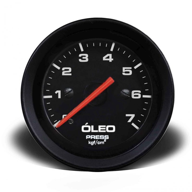Manômetro Óleo 60mm Mecânico 7kg Street - Preto