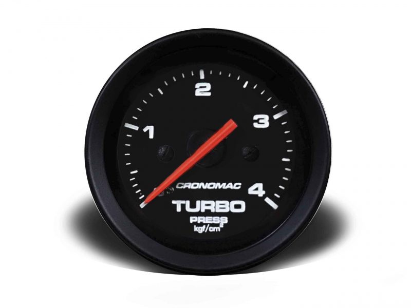 Manômetro Pressão Turbo 52mm Mecânico 4kg Street - Preto