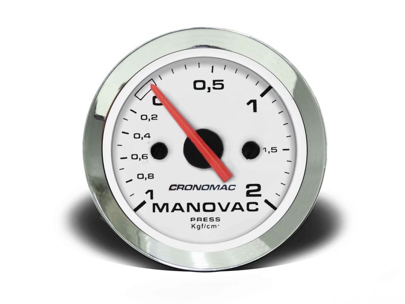 Manovácuo 60mm Mecânico 2kg Croma - Branco