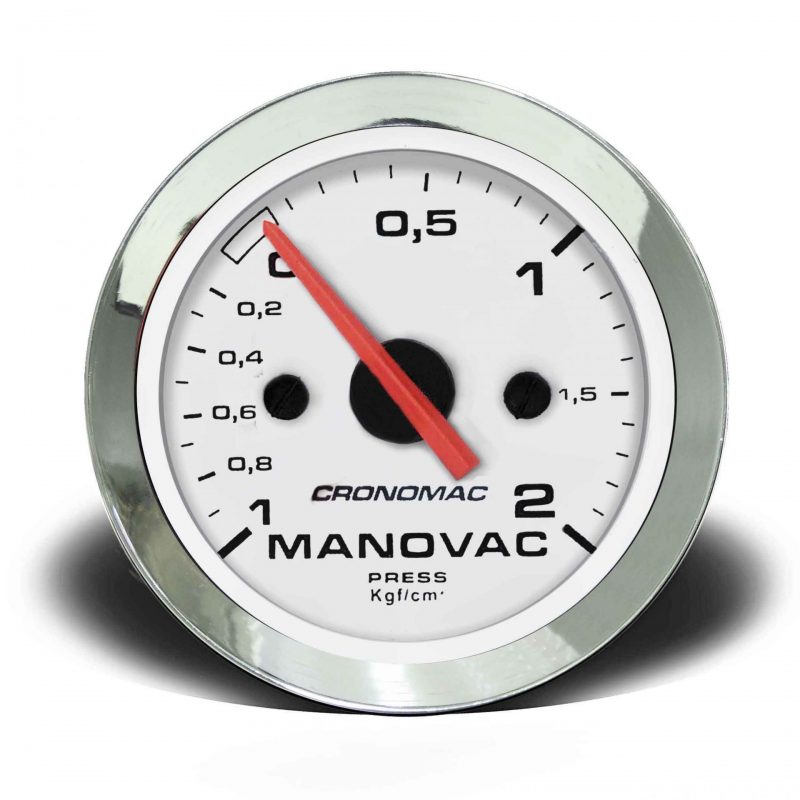 Manovácuo 52mm Mecânico 2kg Croma - Branco