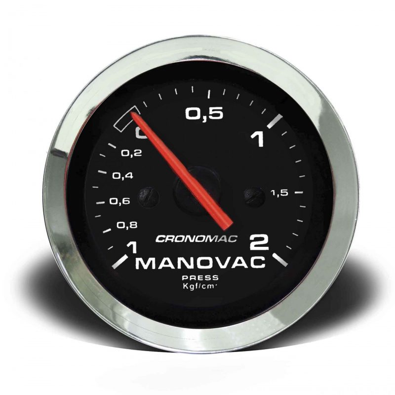 Manovácuo 52mm Mecânico 2kg Croma - Preto