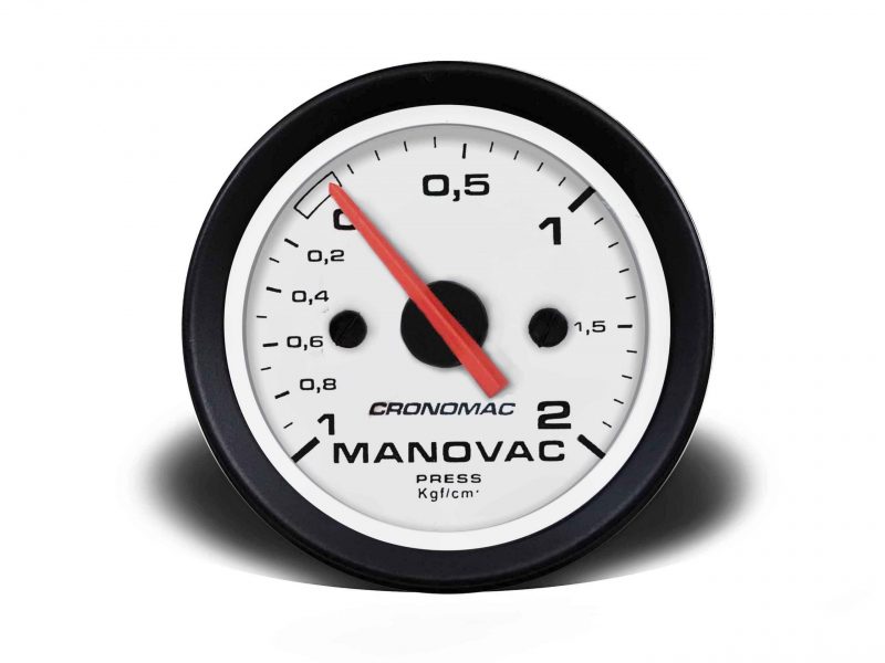 Manovácuo 60mm Mecânico 2kg Street - Branco