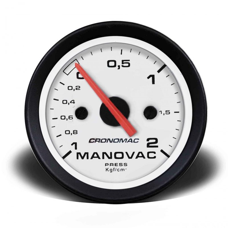 Manovácuo 52mm Mecânico 2kg Street - Branco
