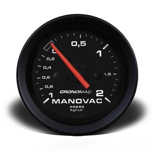 Manovácuo 60mm Mecânico 2kg Street - Preto
