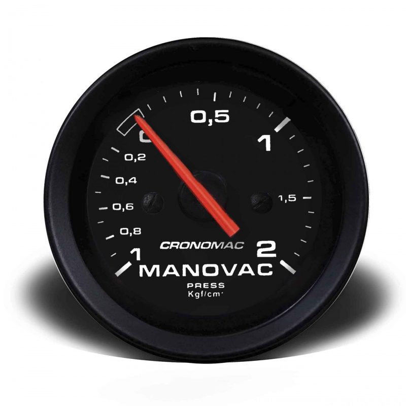 Manovácuo 52mm Mecânico 2kg Street - Preto