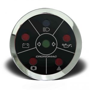 Sinaleira 52mm Elétrica Croma - Preto