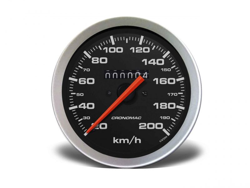 Velocímetro 100mm Mecânico 200kmh Sport W 0.5