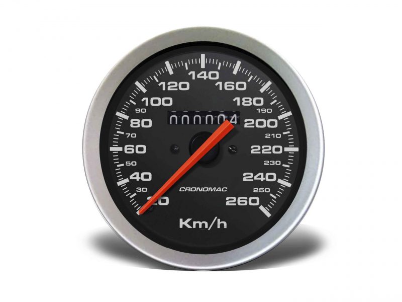 Velocímetro 85mm Mecânico 260kmh Sport W 0.5