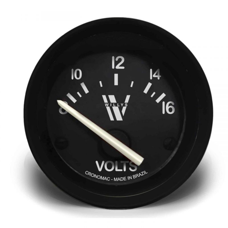 Voltímetro 52mm 12V Willys