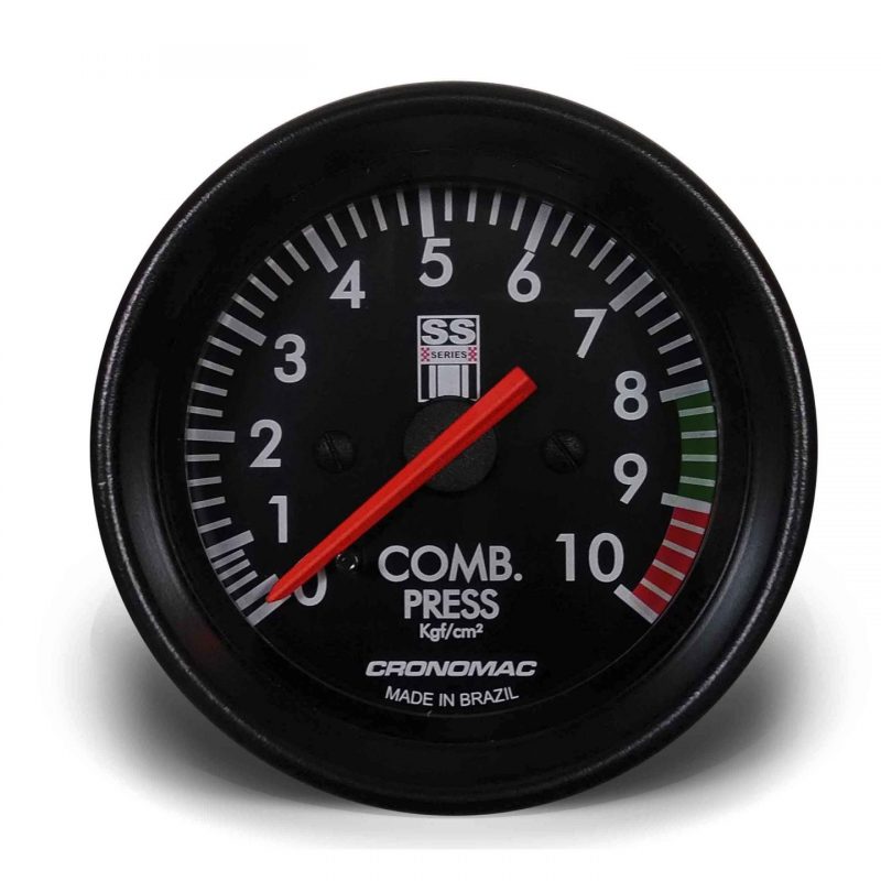 Manômetro Pressão Combustível 60mm Mecânico 10kg SS