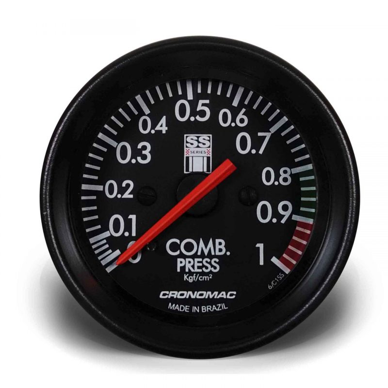 Manômetro Pressão Combustível 60mm Mecânico 1kg SS