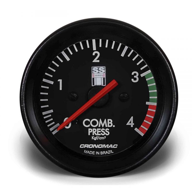 Manômetro Pressão Combustível 60mm Mecânico 4kg SS