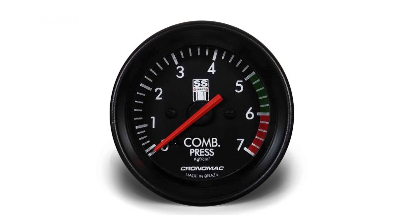 Manômetro Pressão Combustível 60mm Mecânico 7kg SS