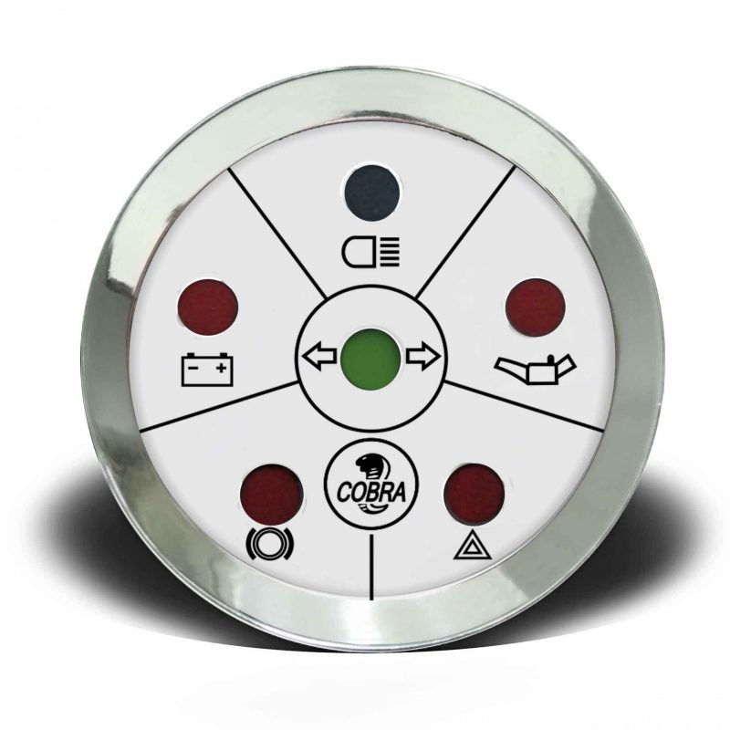 Sinaleira 52mm Elétrica Cobra - Branco