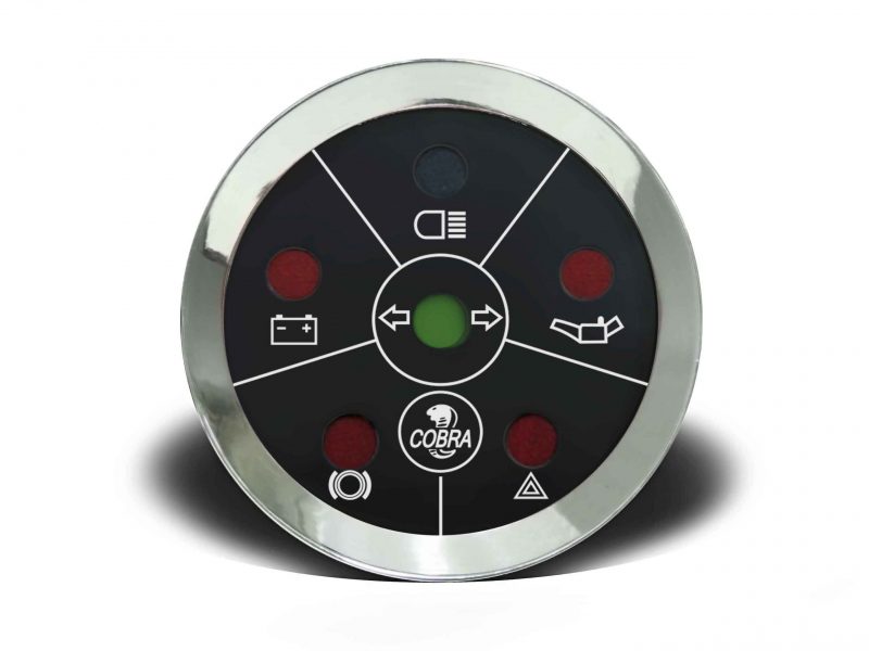 Sinaleira 52mm Elétrica Cobra - Preta
