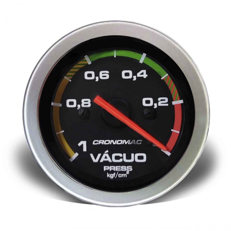 Manômetro Vácuo 52mm Mecânico Sport c/Faixa