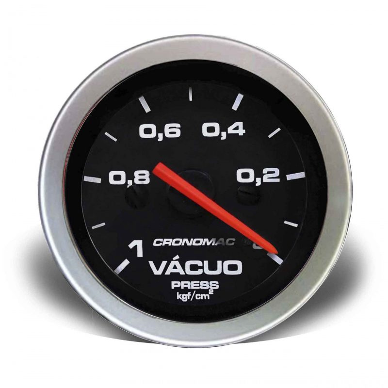 Manômetro Vácuo 52mm Mecânico Sport s/Faixa