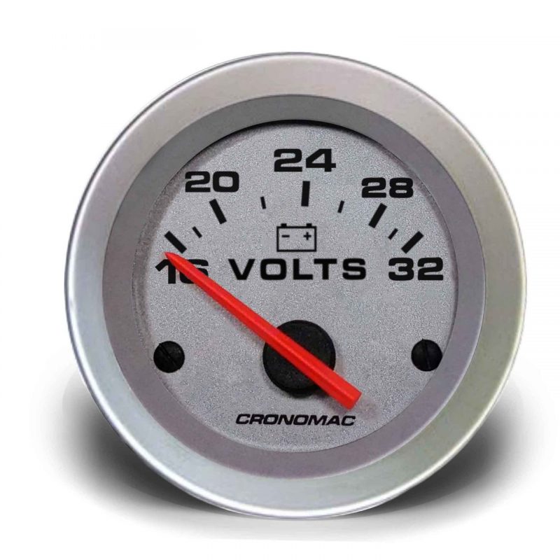 Voltimetro 52mm 24V Racing