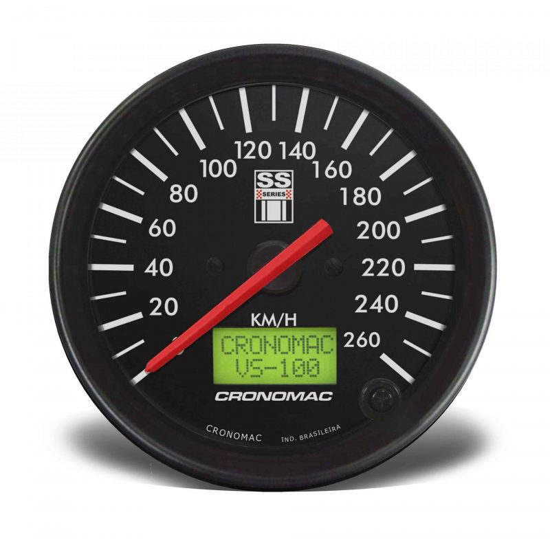 Velocímetro 100mm Elétrico 260km/h Display Digital SS